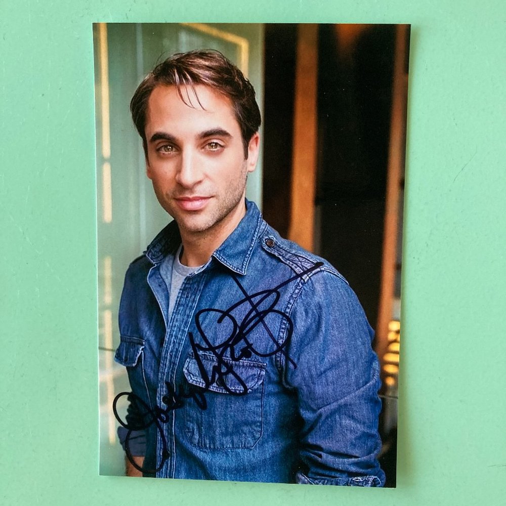 Joseph Leo Bwarie Signed 4”X6” Photo Broadway Tour Jersey Boys As Frankie Valli